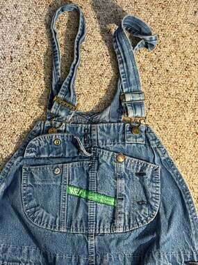 Vintage Key Imperial Aristocrat of Overalls Denim Bibs W40 X L32